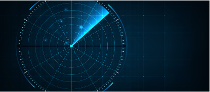A radar screen