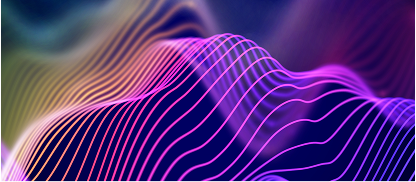 Abstract wavy purple lines